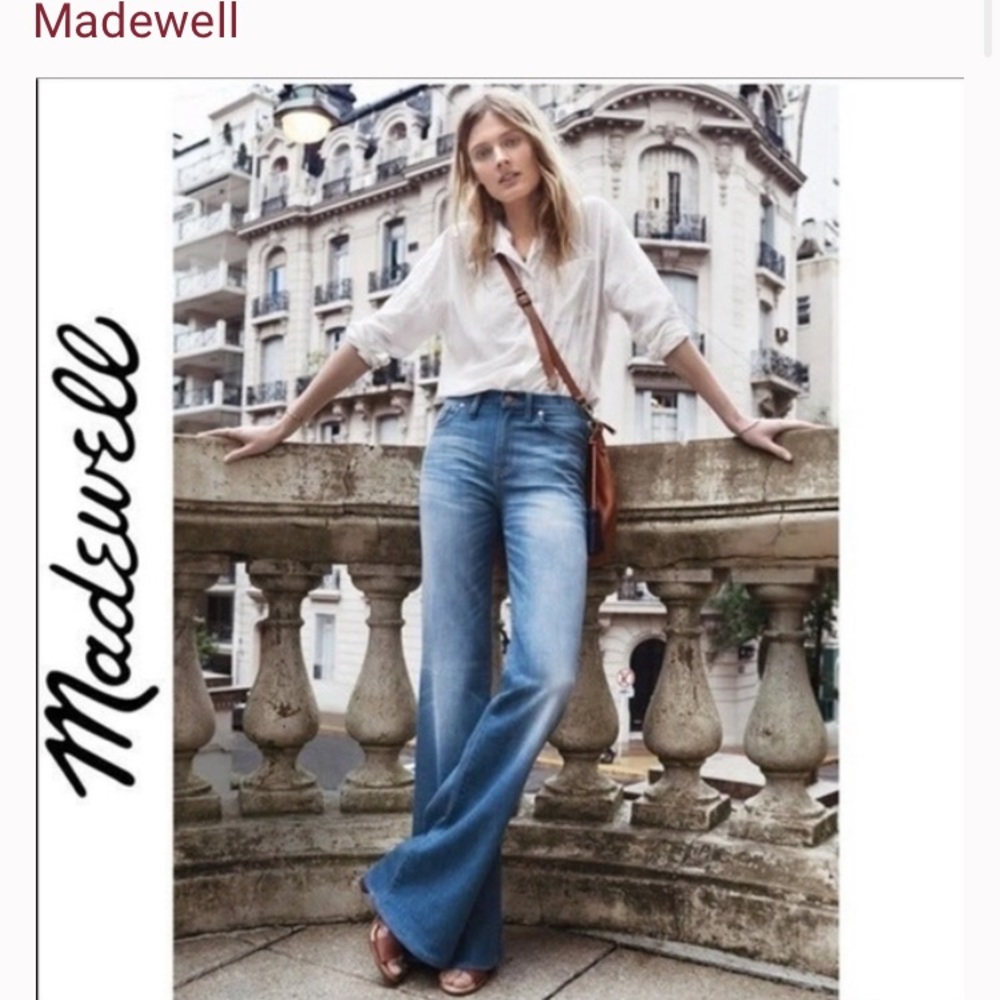 Madewell flea market high rise flare jeans size 27